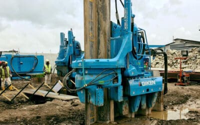 Hat Type Sheet Pile Driving Test
